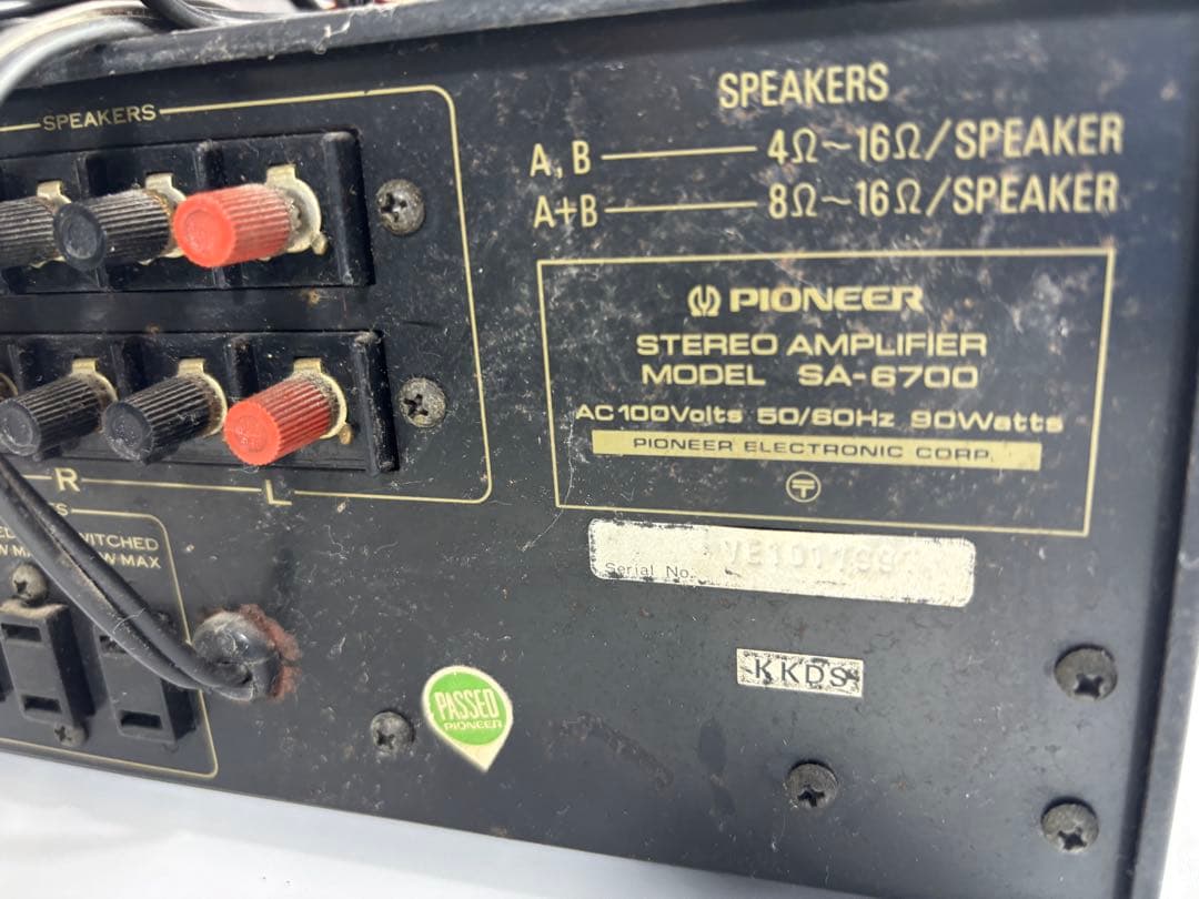Pioneer ステレオアンプ テープデッキ　modelCT-3 SA-6700