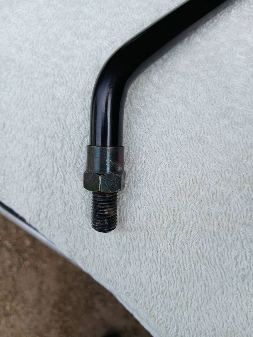 NAPOLEON 丸型バイクミラー 　当時物　正ネジ　10mm