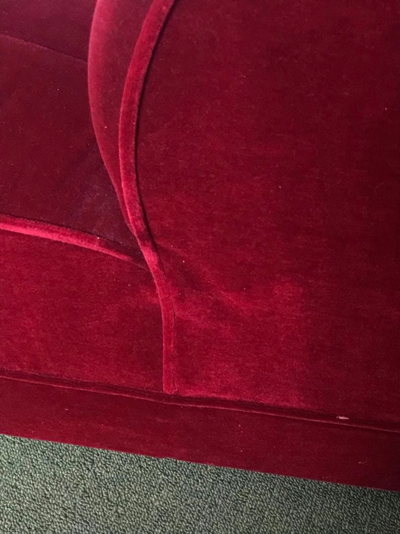 ソファー ベロア 1人掛け アンティーク ヴィンテージ 別注品