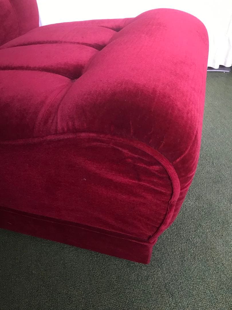 ソファー ベロア 1人掛け アンティーク ヴィンテージ 別注品