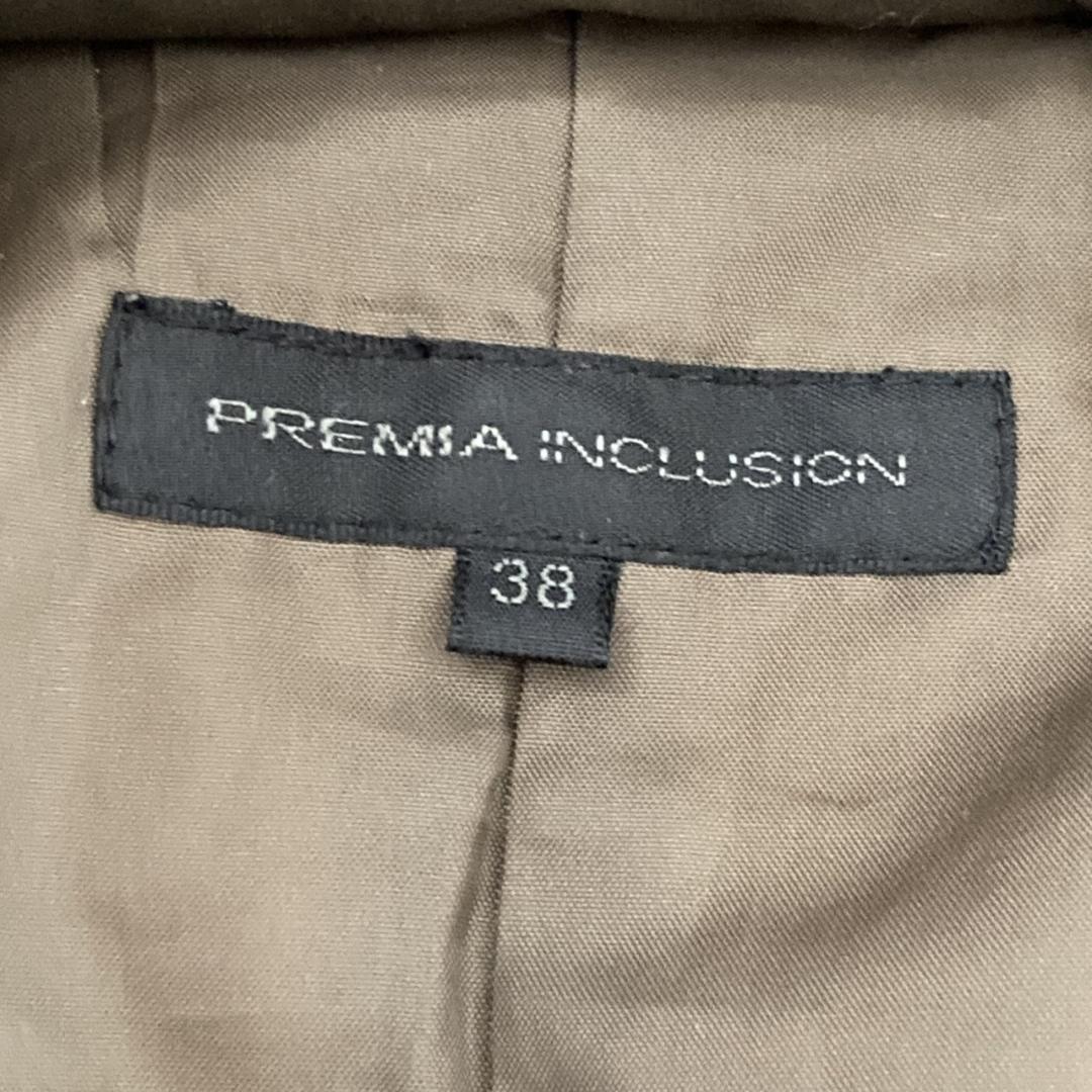 PREMA INCLUSION カーキ ダウンジャケット ファー付き 38サイズ