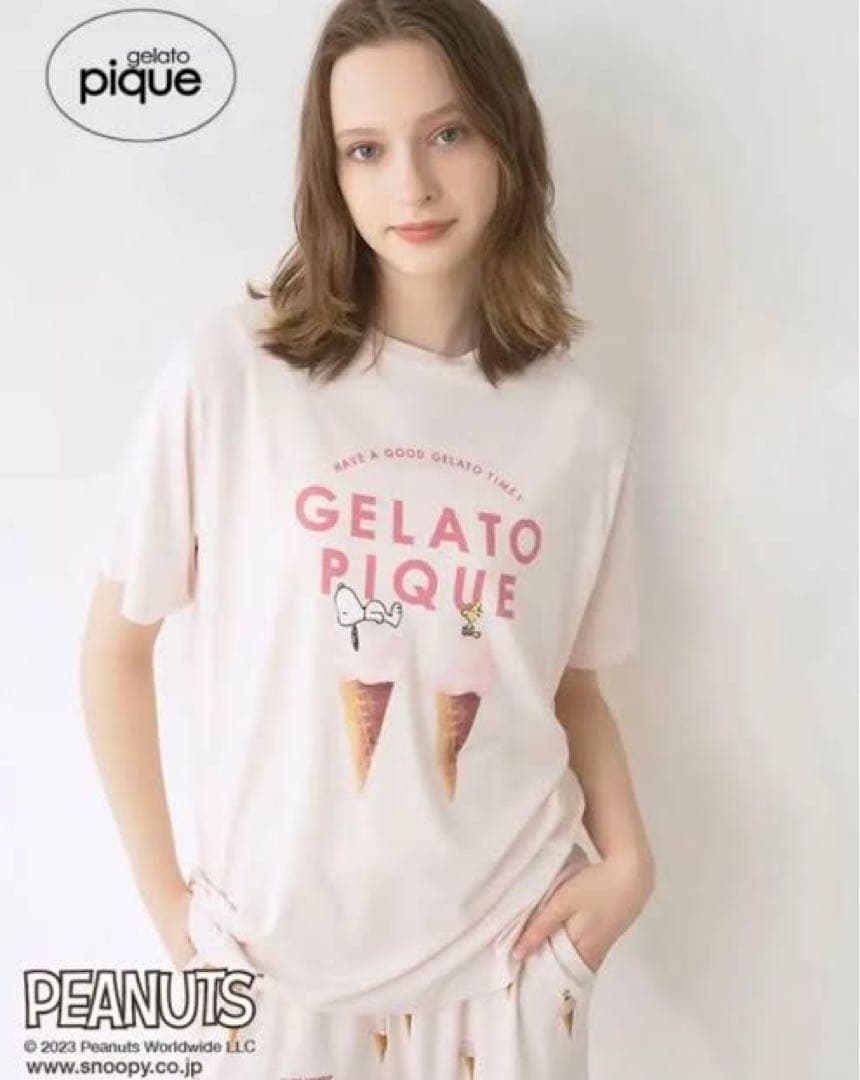 【新品タグ付】GelatoPique PEANUTS ルームウェア上下セット