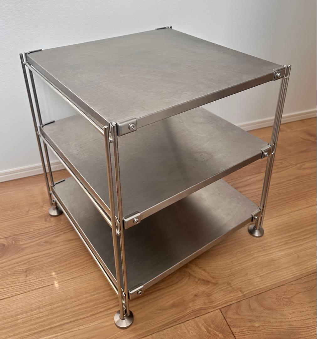 無印良品　ステンレスユニットシェルフ・ステンレス　42cm幅