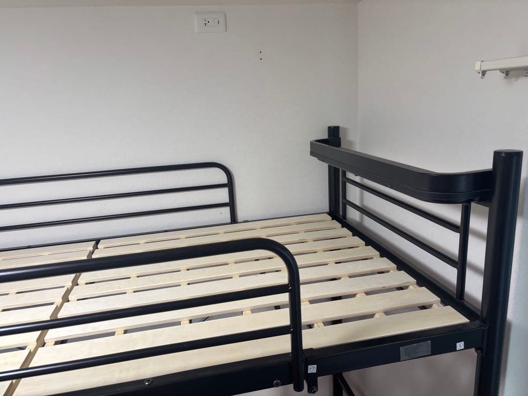 ニトリ　LB02 W43BK ブラック　階段付きロフトベッド