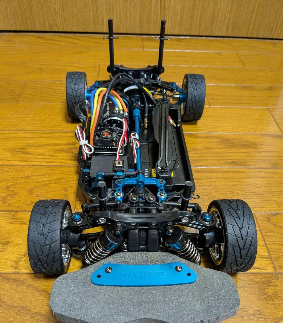 タミヤ　ポルシェボディ　TT-02　ホビーウイングESC ブラシレスモーター