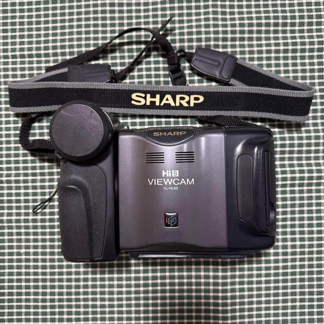ビデオカメラ　Hi8 SHARP 液晶ビューカム　VL-HL50 充電器付き