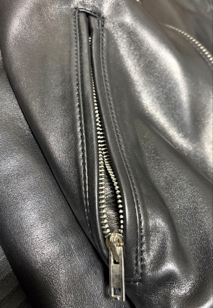 ジャケット・アウター Lounge Lizard HORSE HIDE W RIDERS BLACK2