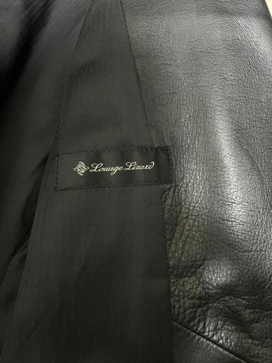 ジャケット・アウター Lounge Lizard HORSE HIDE W RIDERS BLACK2