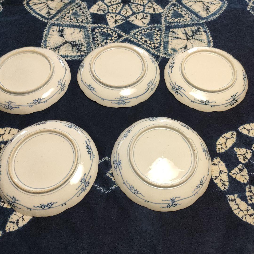 古伊万里　平皿　５枚組