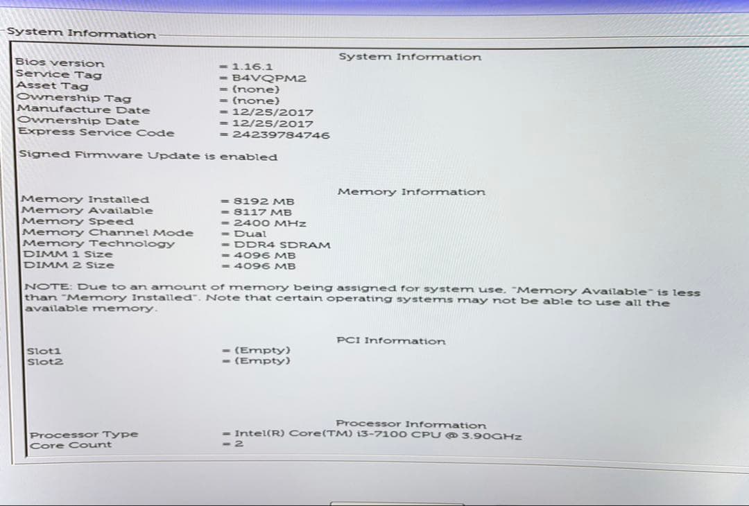 【美品】DELL Inspiron 3268【8GB/SSD+HDDデュアル】