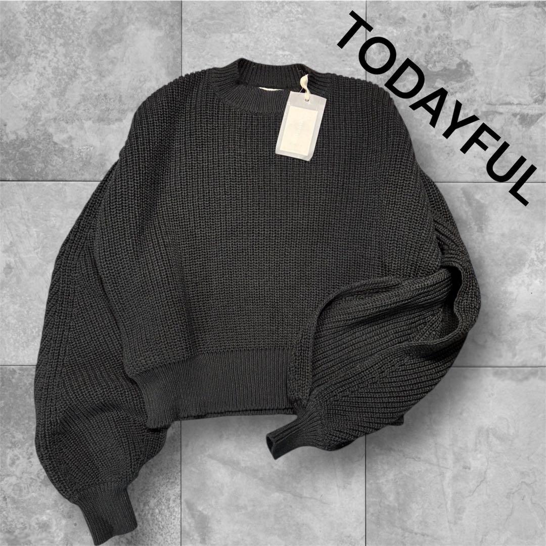 新品 TODAYFUL スリットスリーブニット Slit SleeveKnit