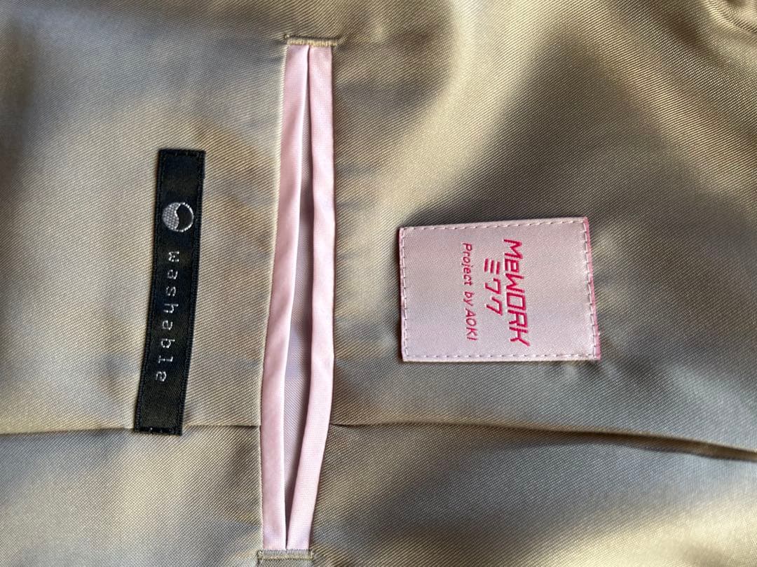 （美品）AOKI LES MUESスーツセット（上7号、下5号）mework