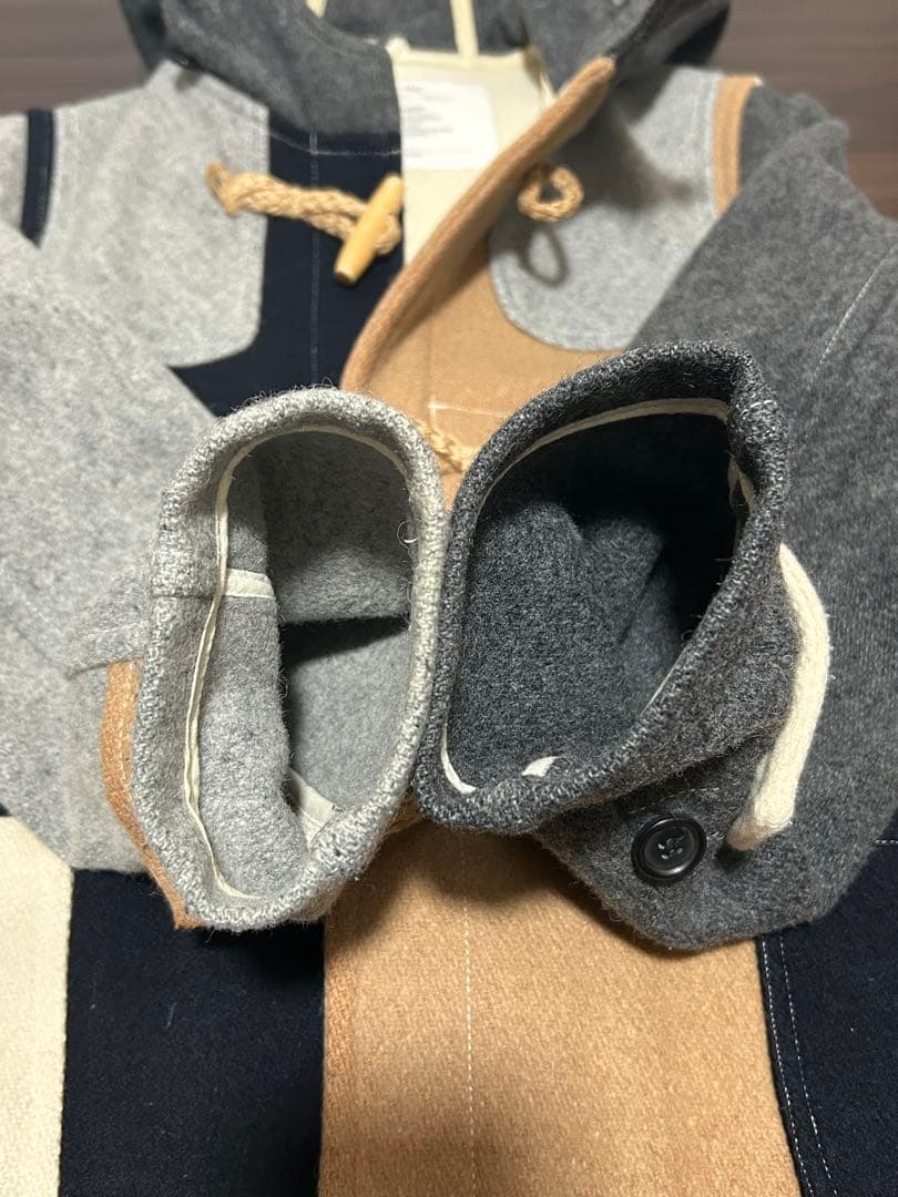 FIDELITY×BEAMS BOY ダッフルコート マルチカラー