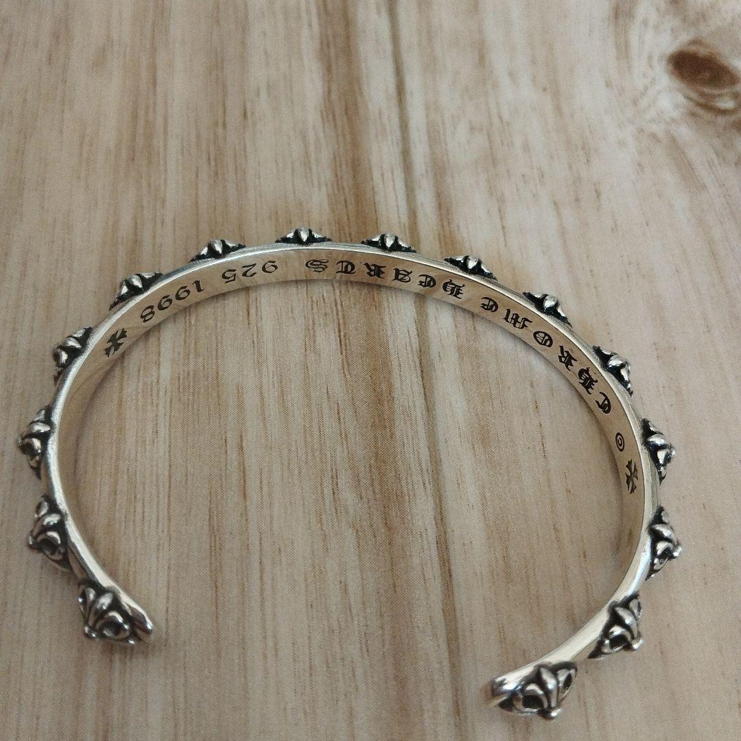 シルバー925素材 フラワーモチーフブレスレット Chrom