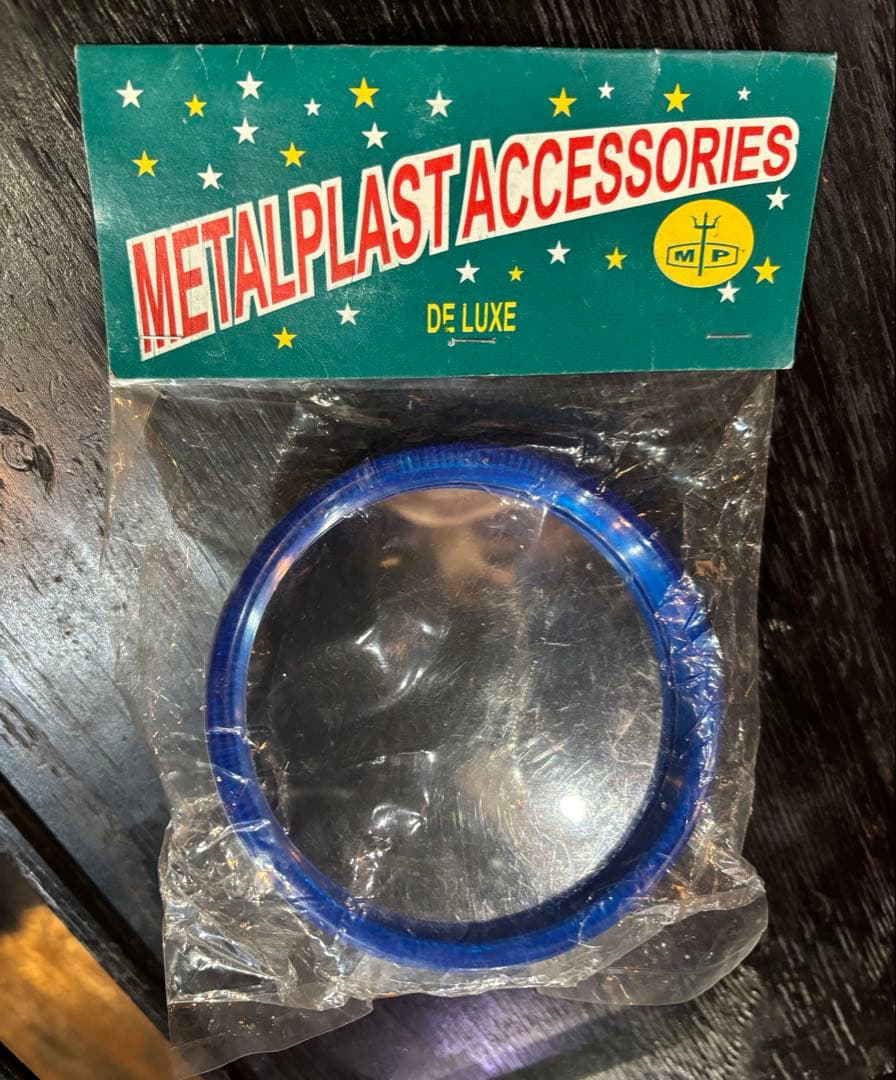 ベスパ　vespa ランブレッタ lambretta メタルプラスト　ミラー　青