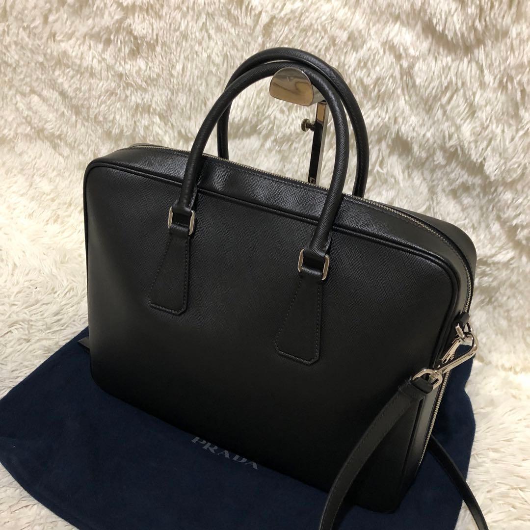 未使用✨プラダ　 2way レザー ショルダーバッグ　 ビジネスバッグ
