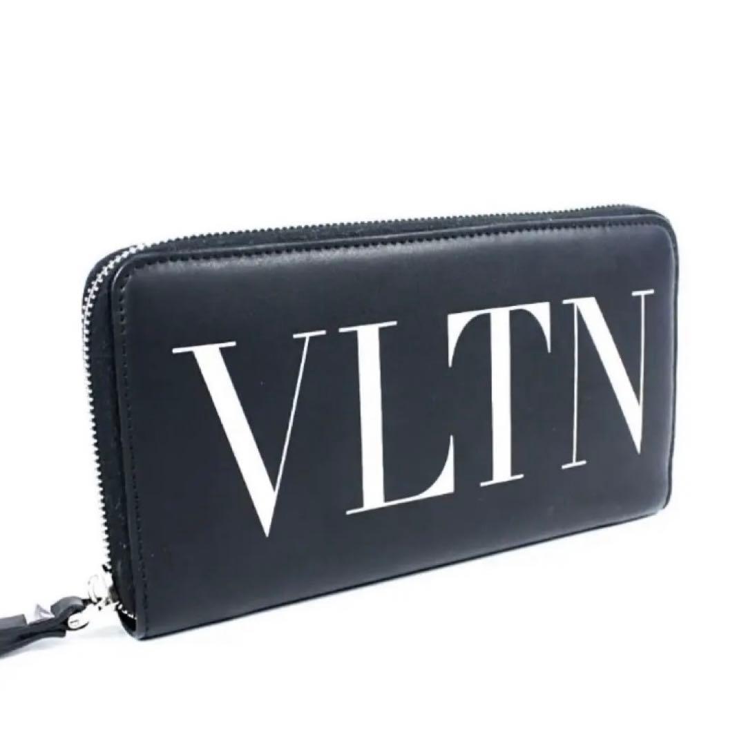 未使用級❗️ ヴァレンティノ VLTNロゴプリント・バックロゴ刻印ロングウォレット