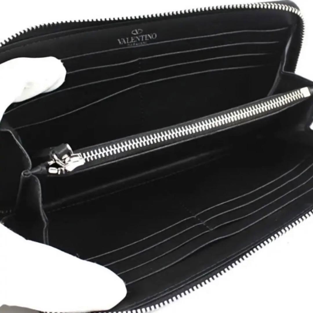 未使用級❗️ ヴァレンティノ VLTNロゴプリント・バックロゴ刻印ロングウォレット