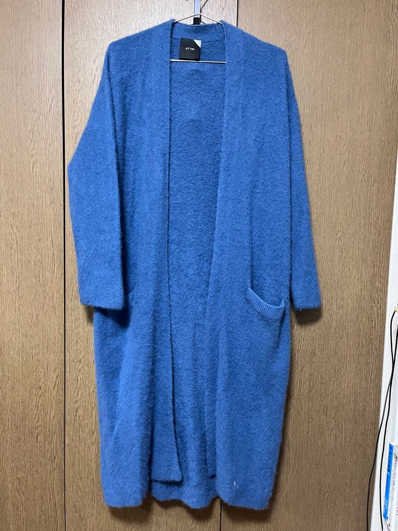ATON ロングカーディガン カシミア100%