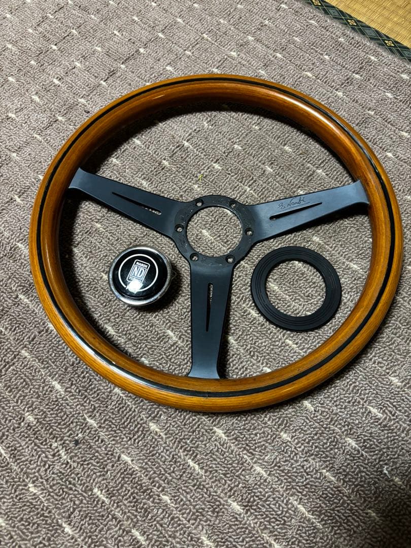 Nardi ステアリングホイール 3スポーク ウッド