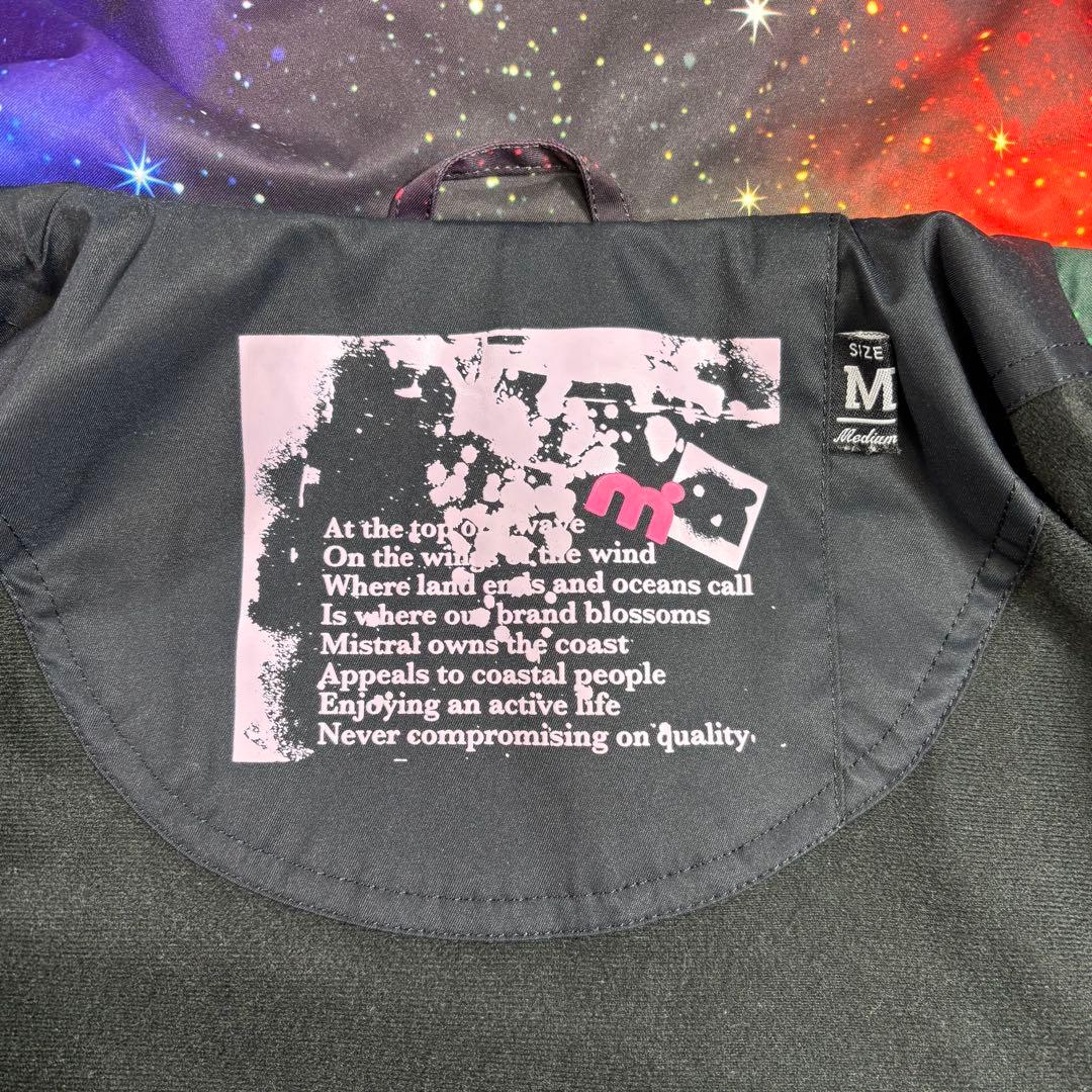 MISTRAL スノーボードウェア 上下セット 銀河柄 M 宇宙柄 スノボウェア