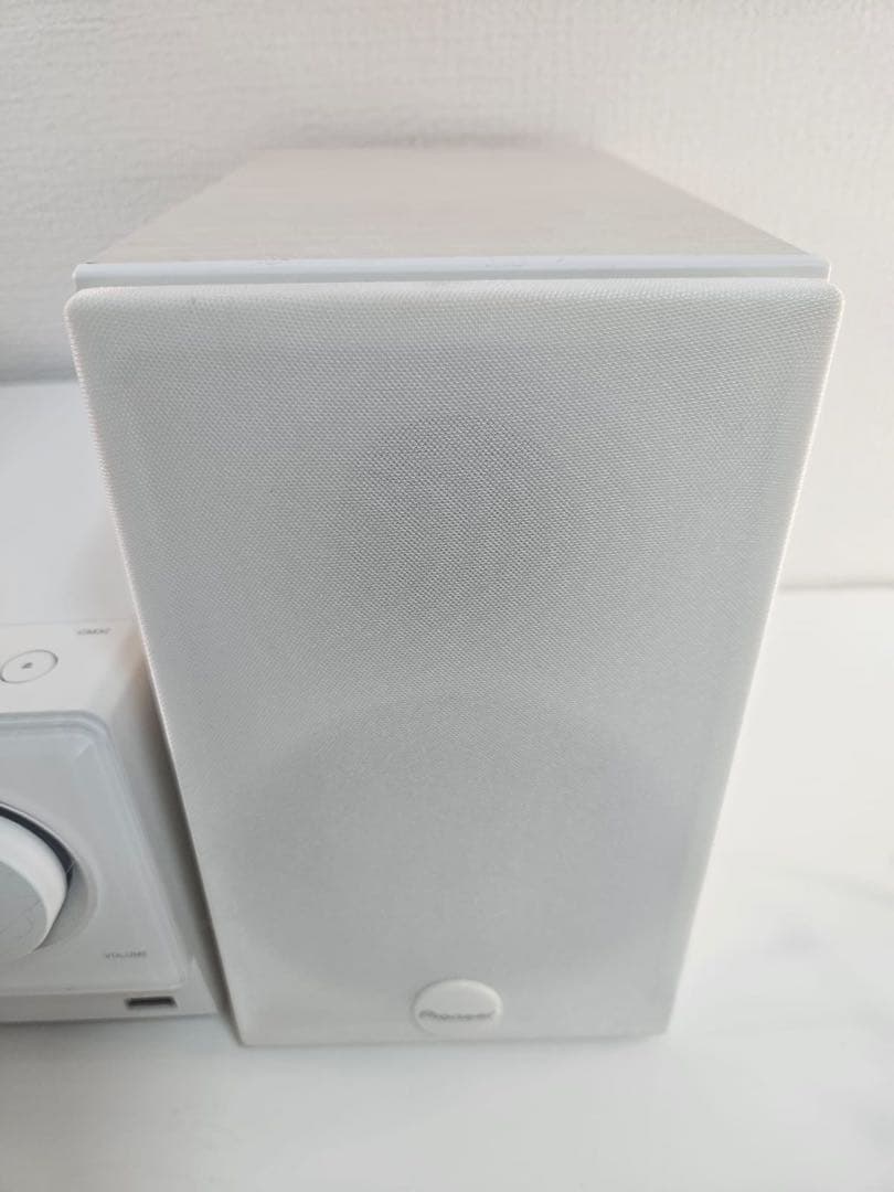 値下げPioneer ミニコンポ ホワイト リモコン付きBluetooth 対応