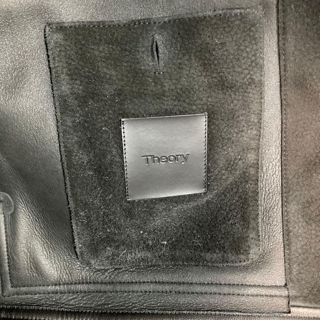 未使用級 定価14万 Theory セオリー ラムレザージャケット ブラック
