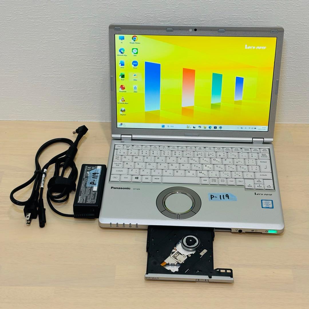 レッツノート PC Windows11 SSD DVD オフィス付き P-119