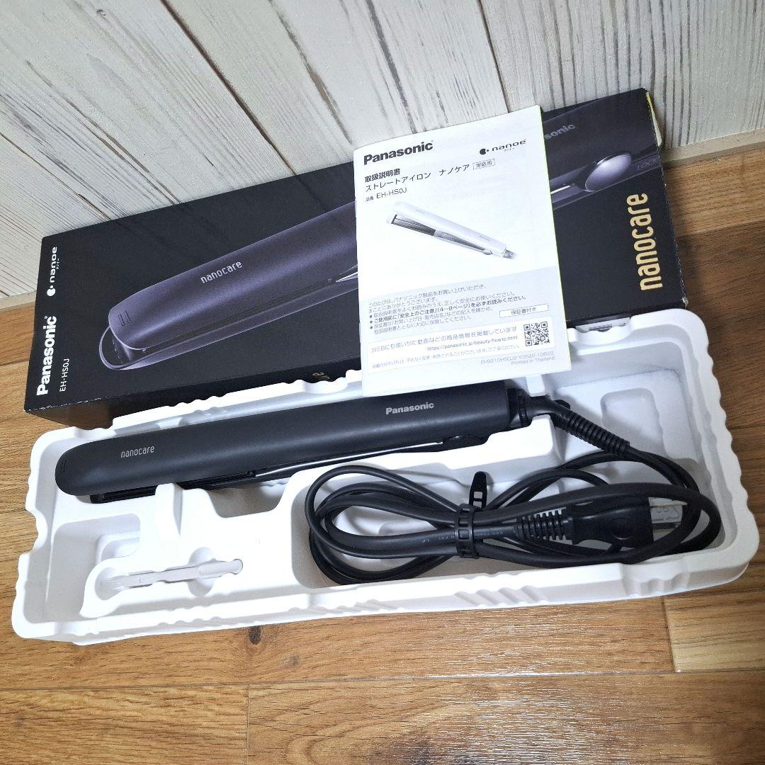 Panasonic ストレートアイロン 黒 EH-HS0J-K