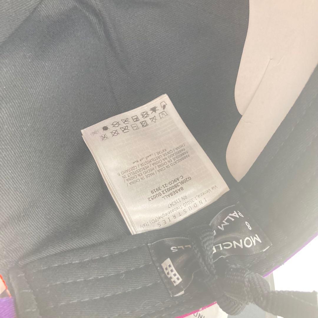 【新品タグ付】MONCLER × Palm Angelsキャップ 帽子 紫