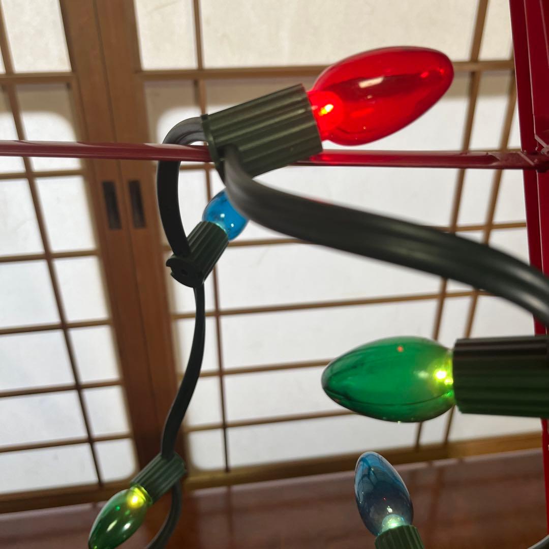 サンタさんが電動ではしごを上り下りします！ライト付き クリスマスソングも流れる