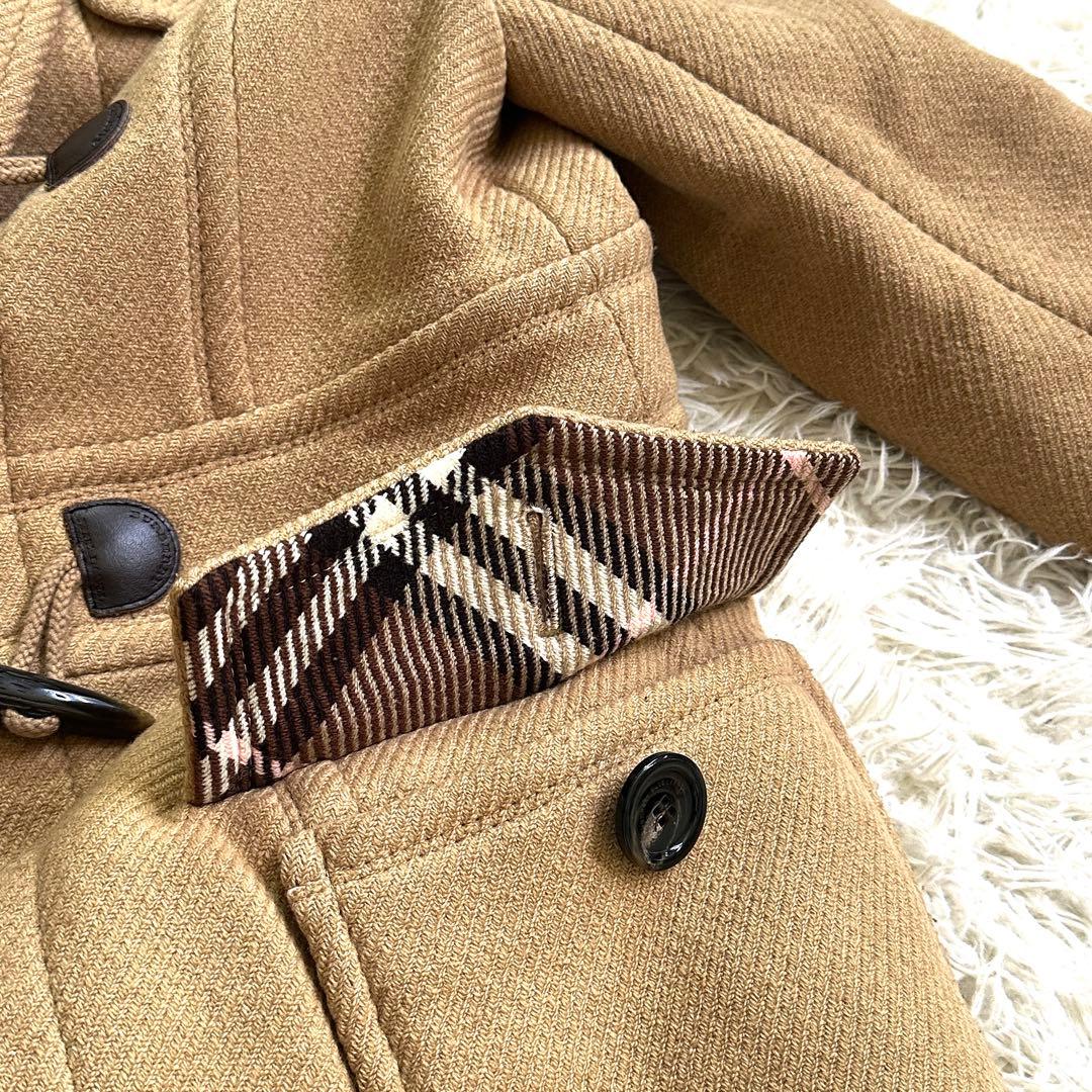 極美品✨バーバリーブルーレーベル ダッフルコート ヘリンボーン ノバチェック M