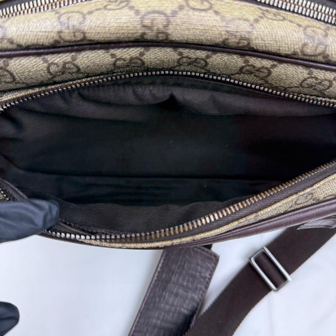 【美品】GUCCI グッチ GGスプリーム ショルダーバッグ PVCレザー