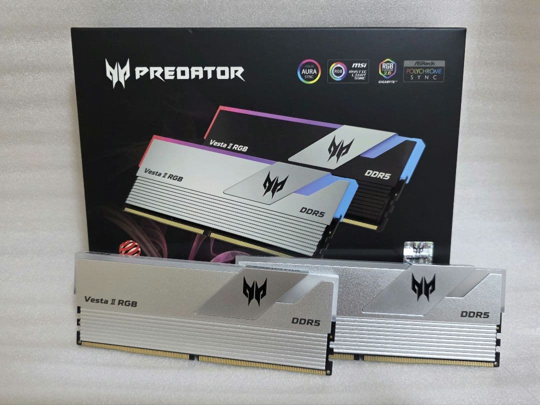 Acer DDR5 6000MHz (16GB×2枚) RGB