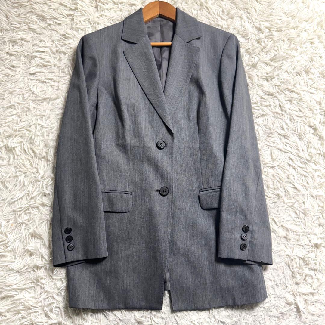 バーバリーロンドン パンツスーツ セットアップ テーラード 2B グレー M〜L