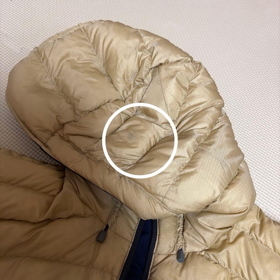 モンベル　コロラドパーカ　ダウンジャケット　M　ベージュ　ネイビー　紺