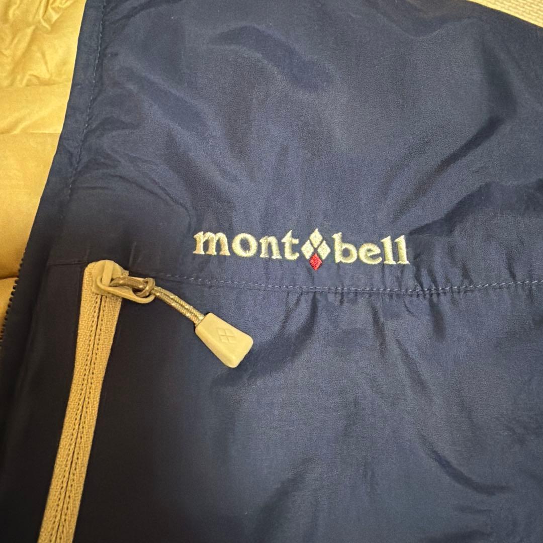 モンベル　コロラドパーカ　ダウンジャケット　M　ベージュ　ネイビー　紺
