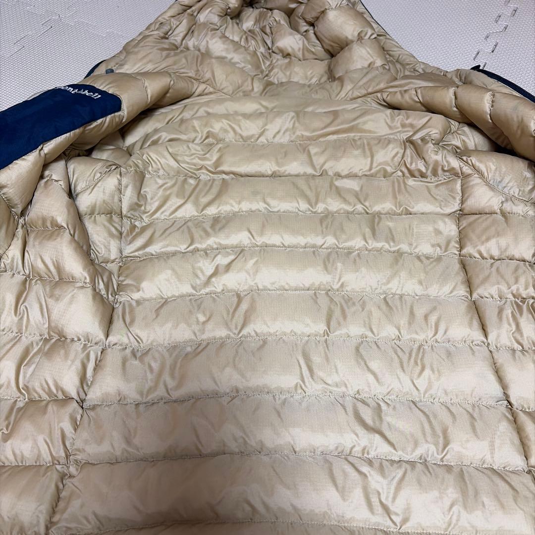 モンベル　コロラドパーカ　ダウンジャケット　M　ベージュ　ネイビー　紺