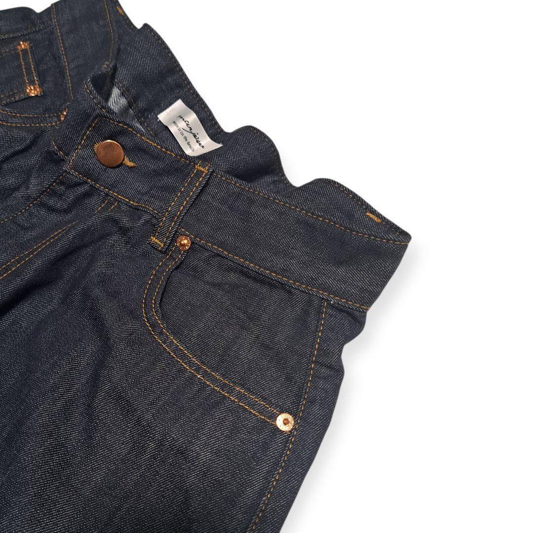 美品 marjour TUCK DENIM タックデニムパンツ 濃紺 ワイド M