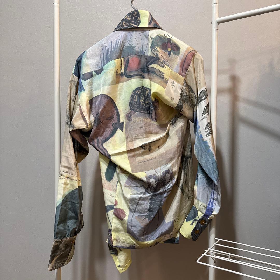 y*⁎様 ヴィヴィアンウエストウッド アニマル柄 長袖シャツ 変形シャツ ヴィン