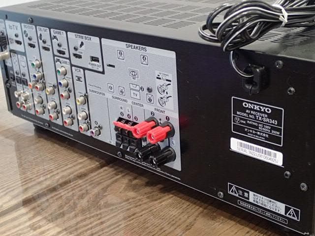 ONKYO 5.1chAVアンプ　TX-SR343　リモコン付き　快調・良い音