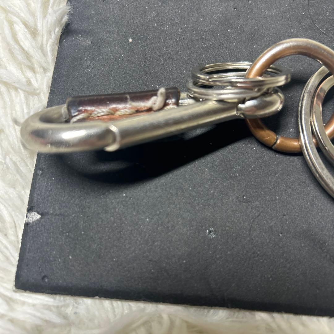 エンダースキーマ カラビナ キーリング レザー ナチュラル