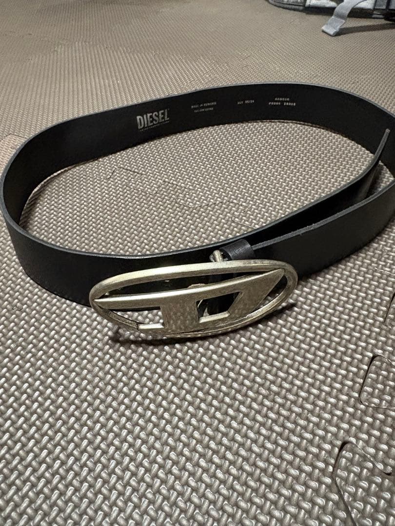 DIESEL ブラック ベルト 袋付き　正規品