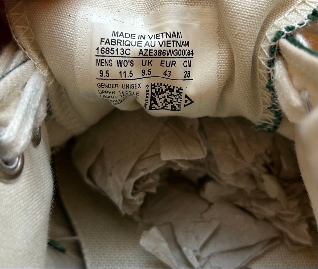 コンバース CT70 ミッドナイトクローバー （グリーン）28cm 中古品