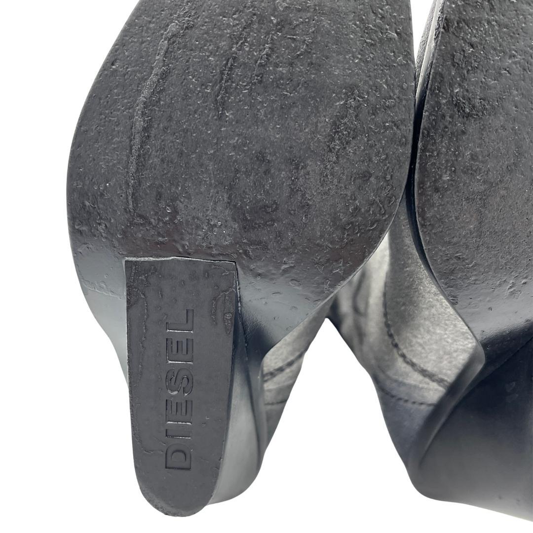 DIESEL ディーゼル ウェスタンブーツ 総柄 38