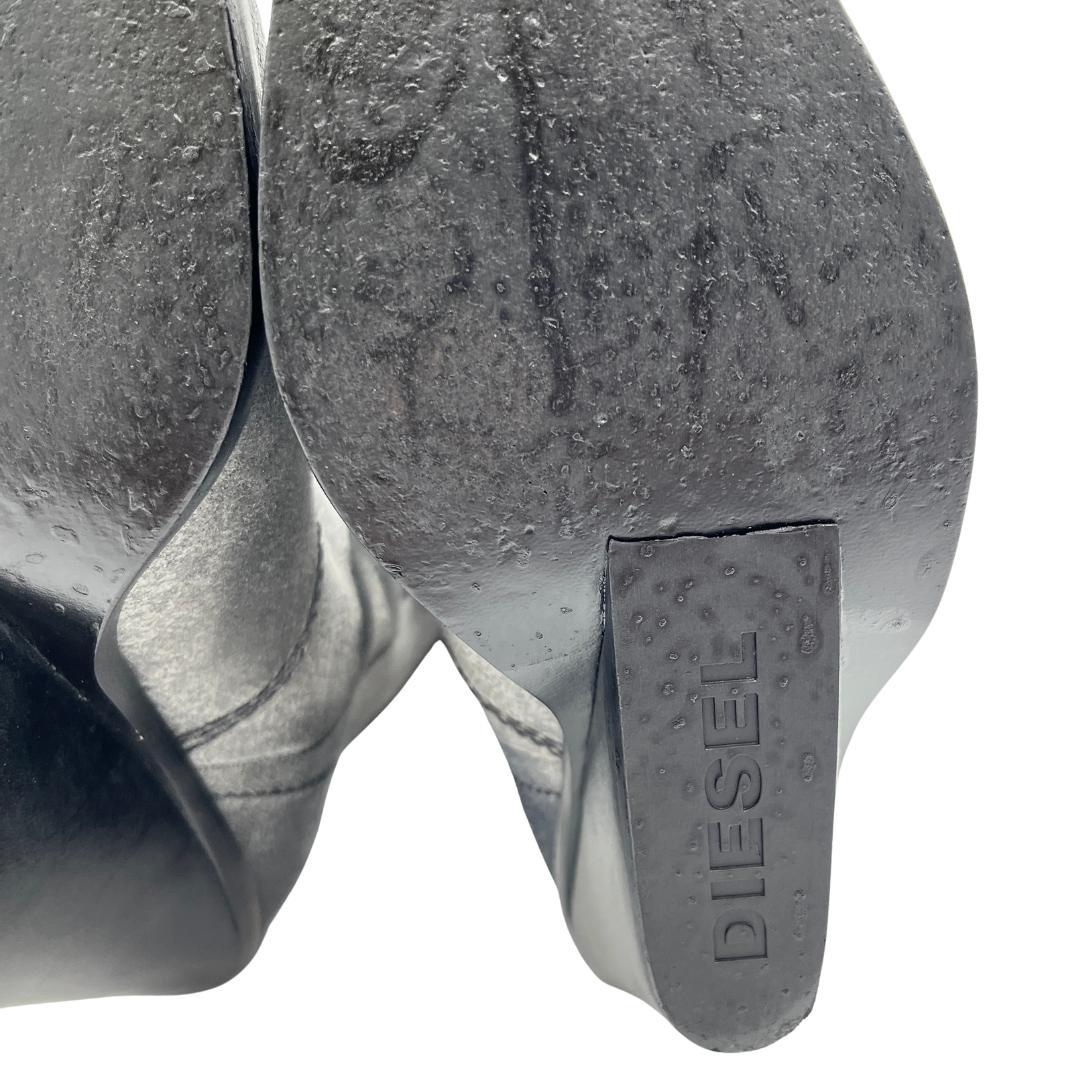 DIESEL ディーゼル ウェスタンブーツ 総柄 38