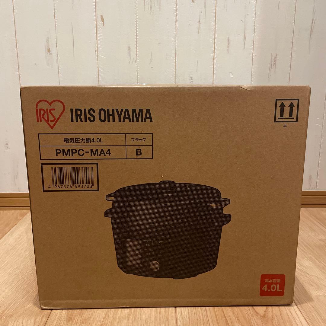 【新品未開封】IRIS OHYAMA電気圧力鍋 PMPC-MA4-B 4L