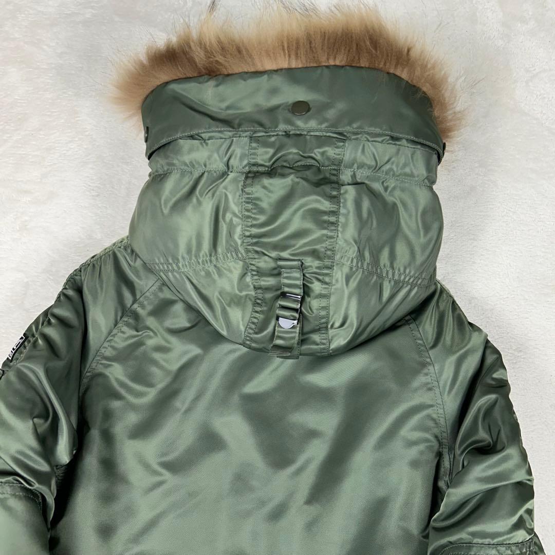 希少コラボ☆X-girl×ALPHA N-3B フライトジャケット Y2K 2