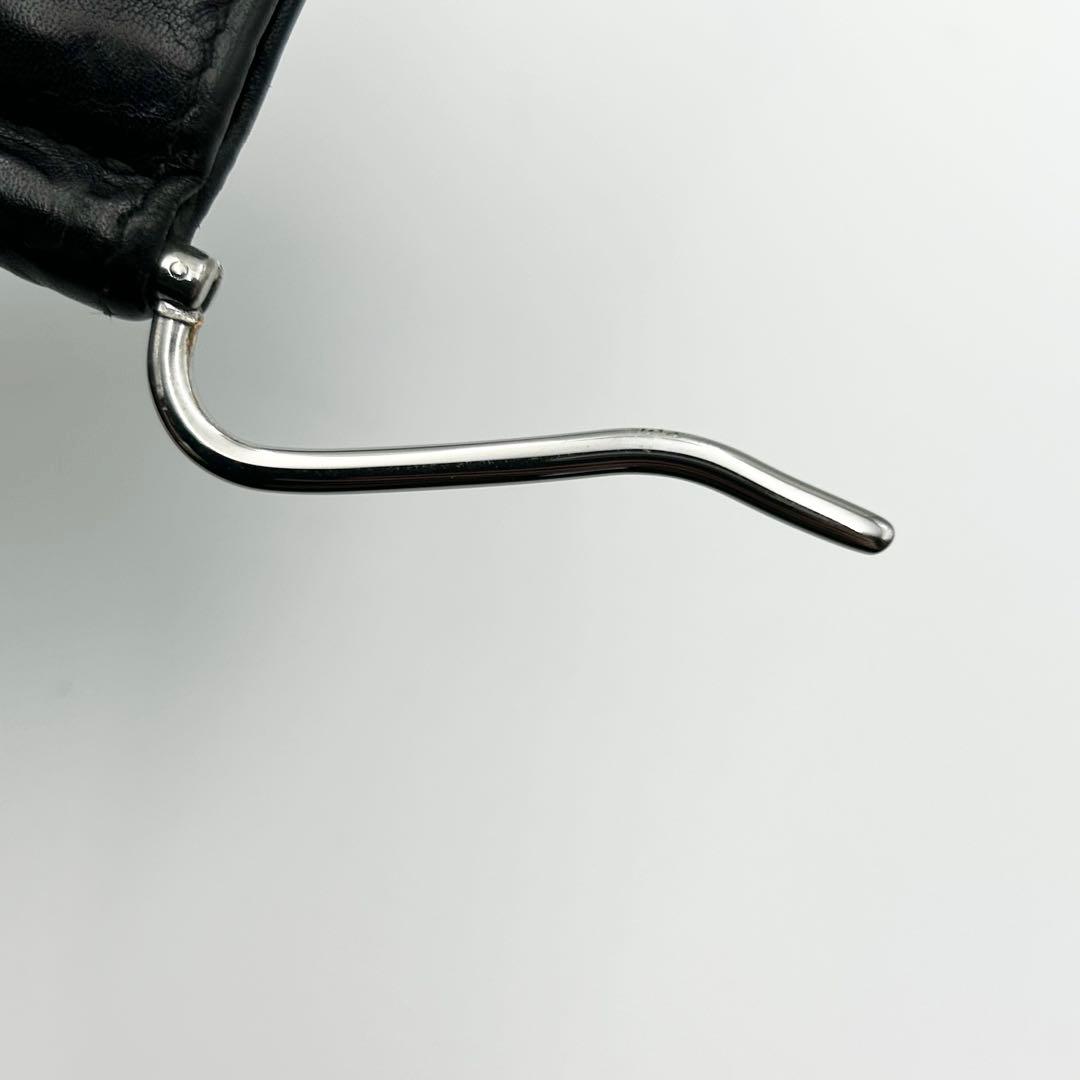 GUCCI グッチ マネークリップ GG シマレザー 二つ折り ブラック 黒