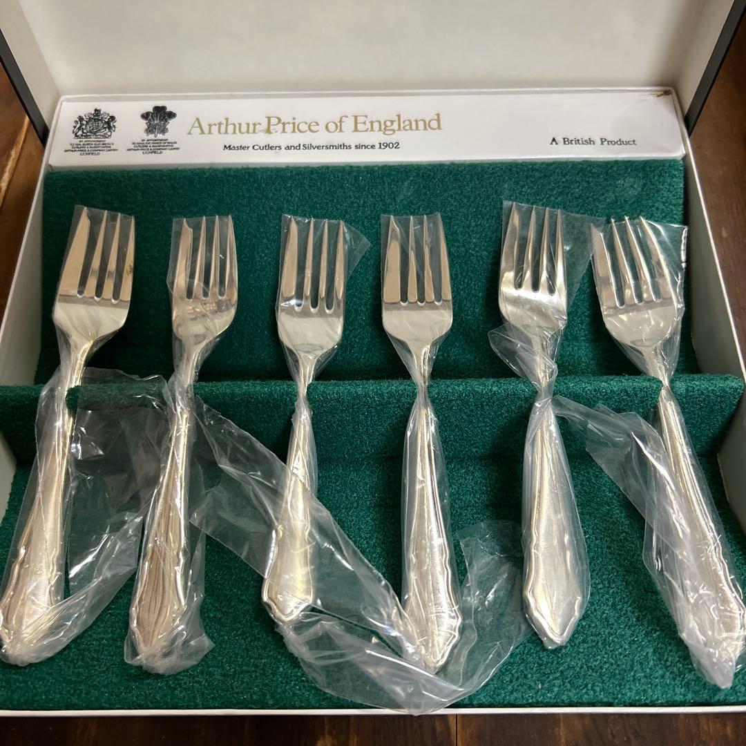 Arthur Price of England 銀製　高級　サラダフォーク6本